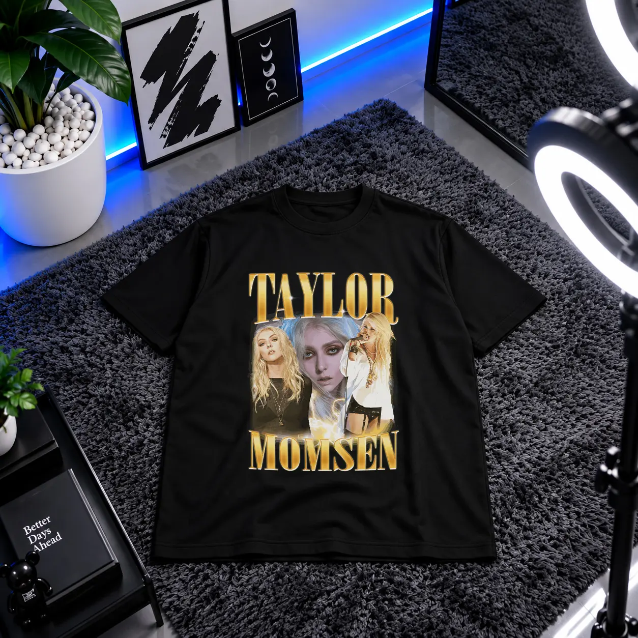 تیشرت تیلور مامسن طرح پرتره (Taylor Momsen) کد 28298