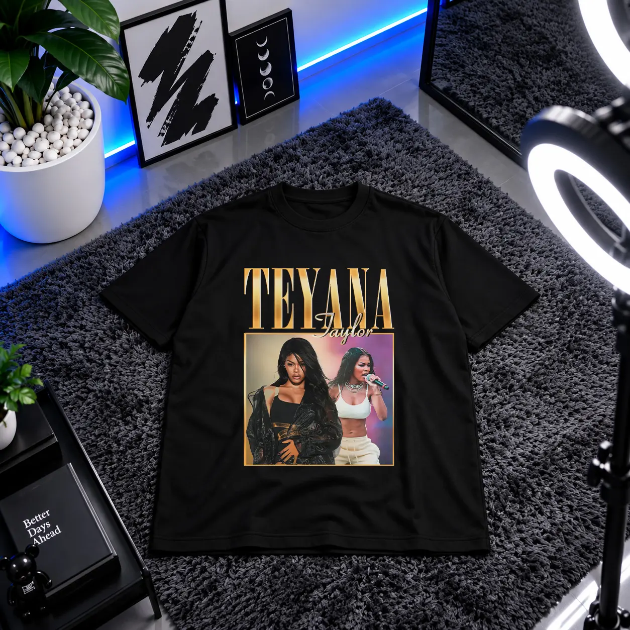 تیشرت تیانا تیلور طرح پرتره (Teyana Taylor) کد 28299