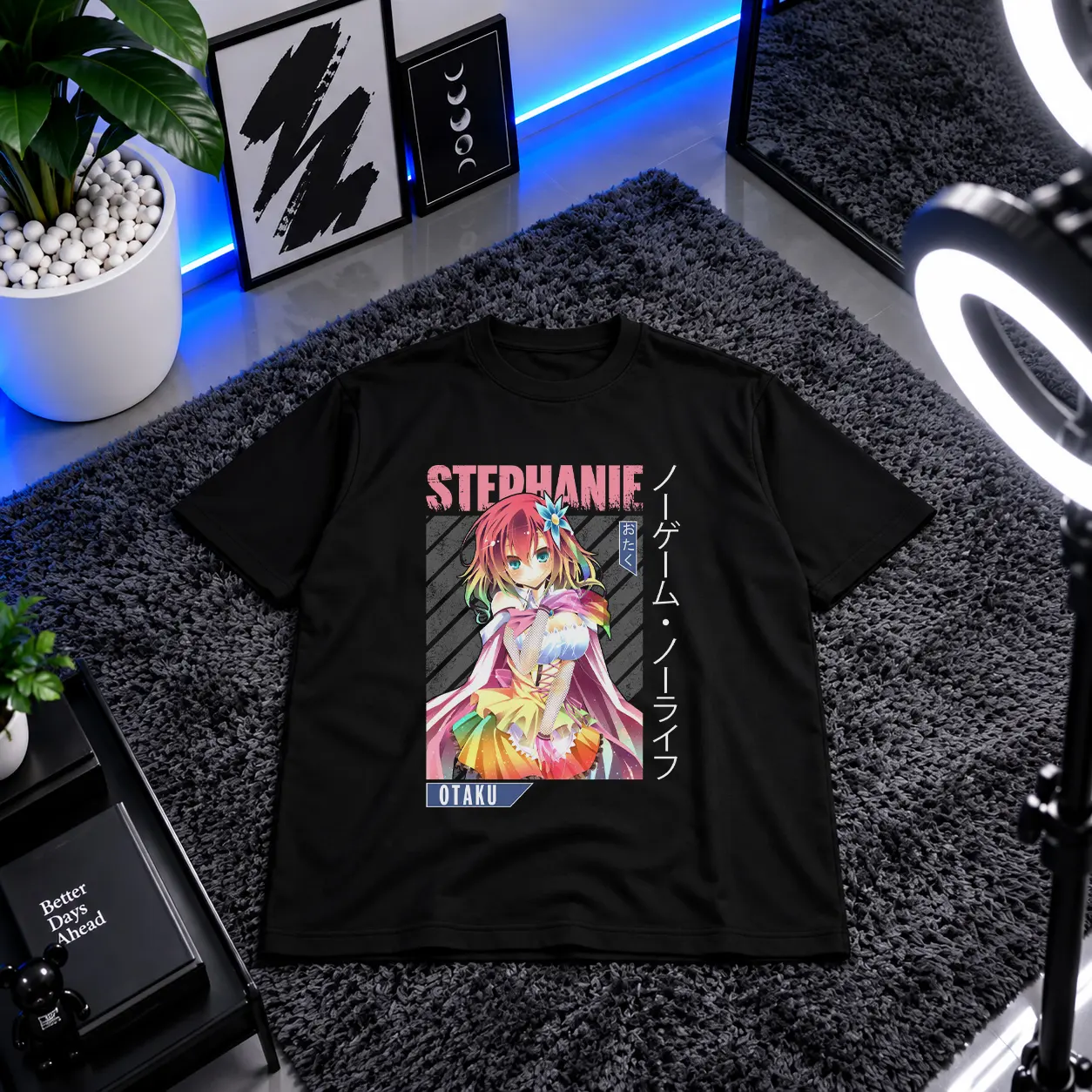 تیشرت انیمه طرح استفانی اوتاکو (Stephanie Otaku) کد 28392