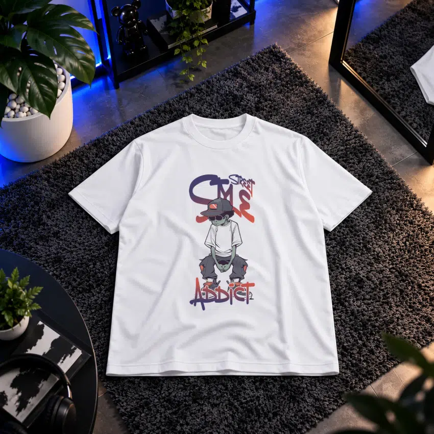 تیشرت طرح استریت ادیکت (Street Addict)