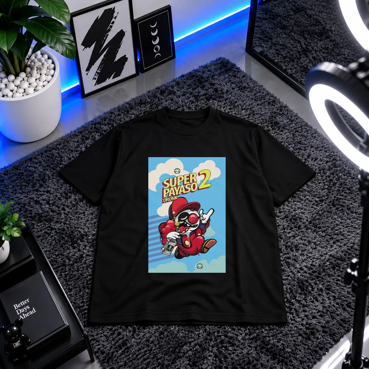 تیشرت سوپر ماریو طرح Super Payaso کد 2844