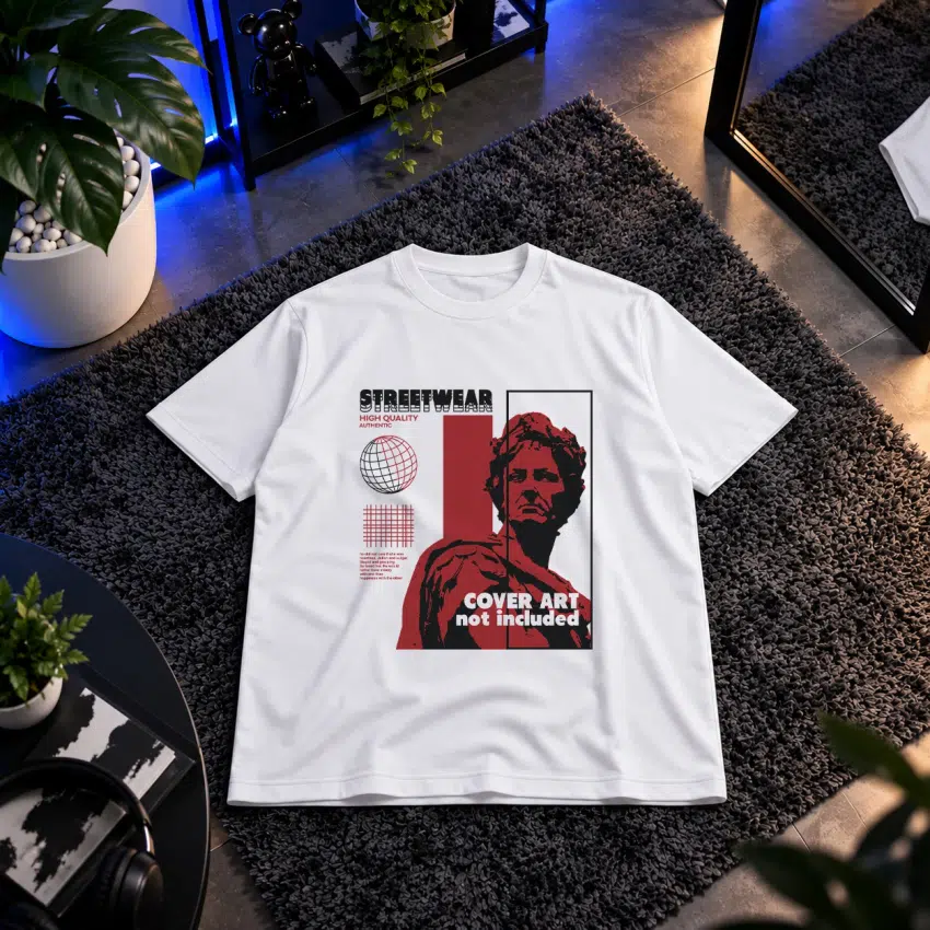 تیشرت طرح استریت‌ویر مجسمه (Streetwear)