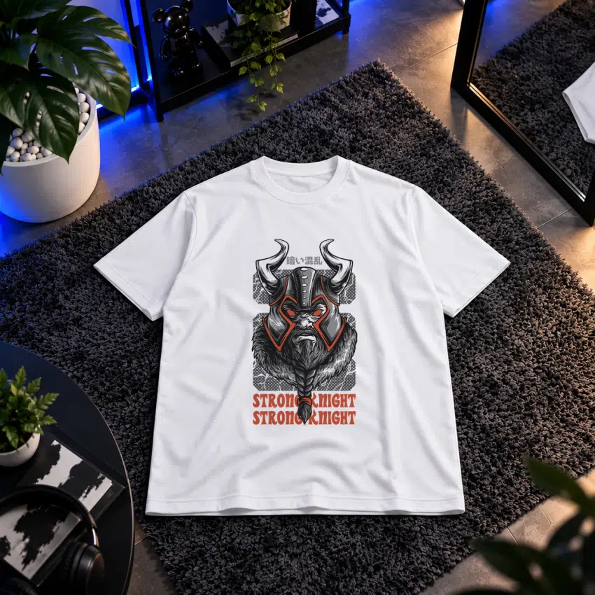 تیشرت طرح جنگجوی وایکینگ Strong Knight