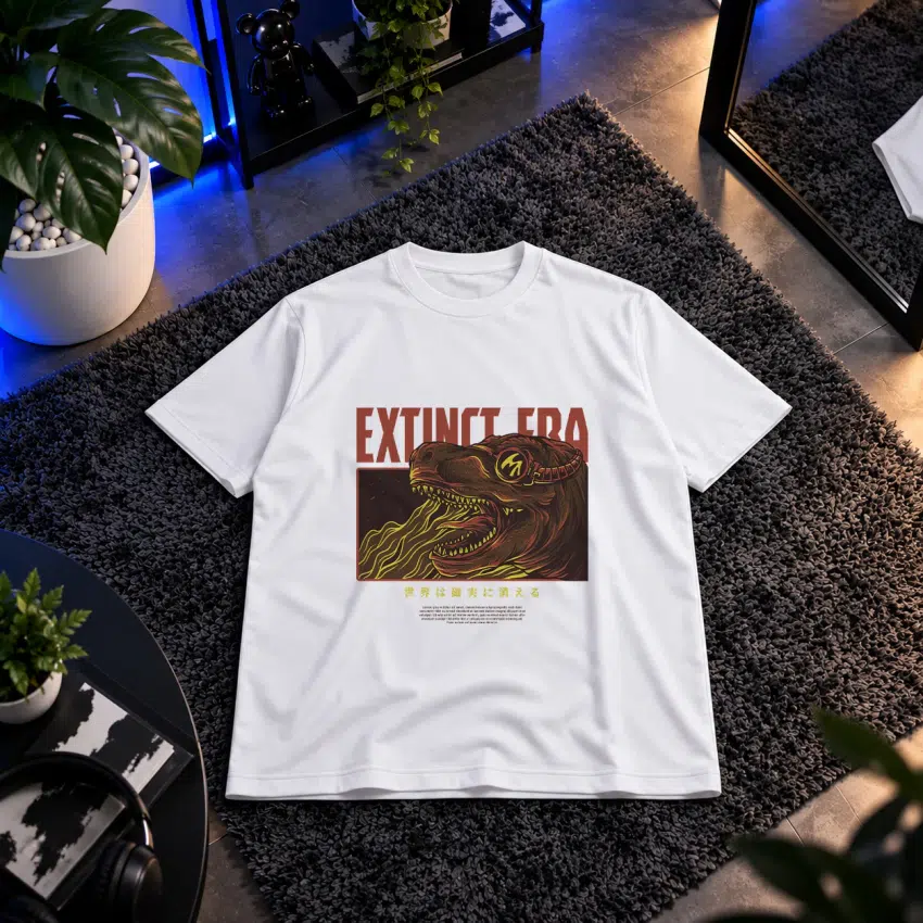 تیشرت طرح دایناسور Extinct Era