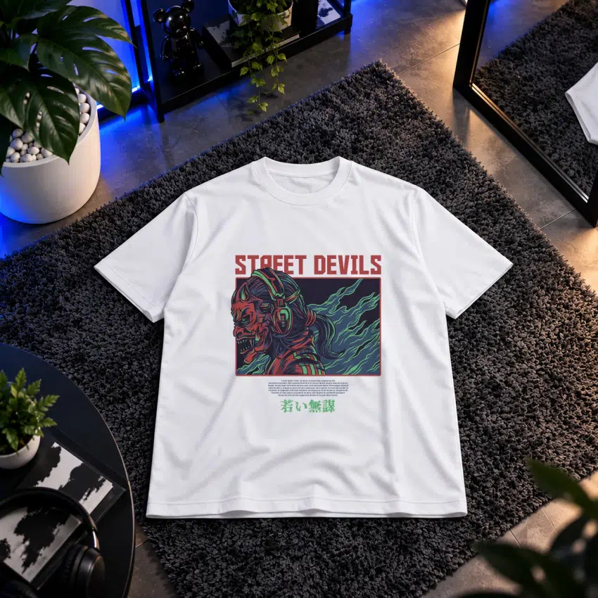 تیشرت طرح شیطان خیابانی Street Devils