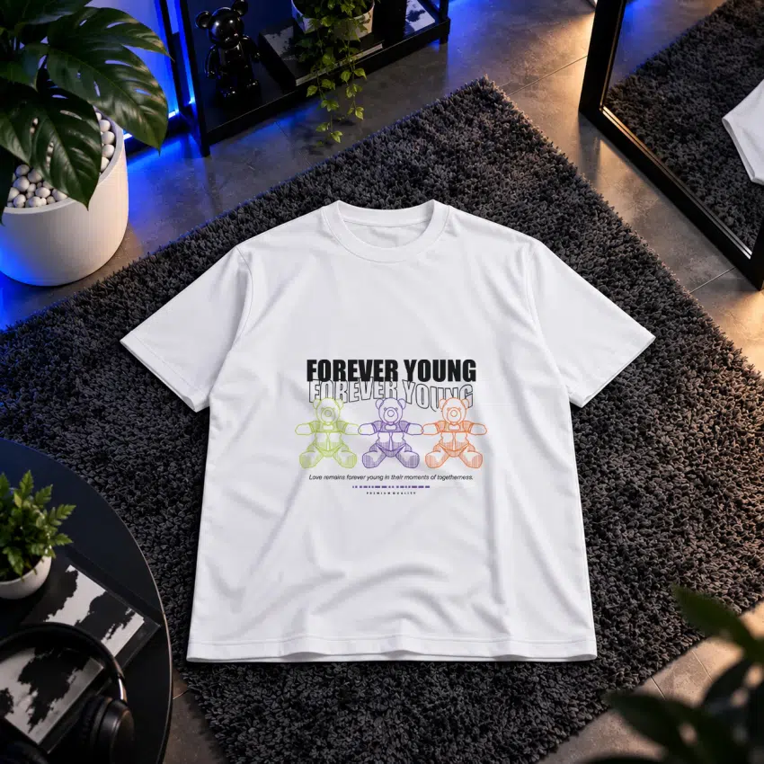 تیشرت طرح خرس‌های Forever Young