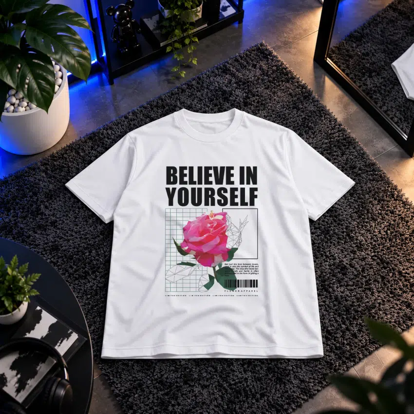 تیشرت طرح BELIEVE IN YOURSELF Not just the love between lovers, is also the symbol of