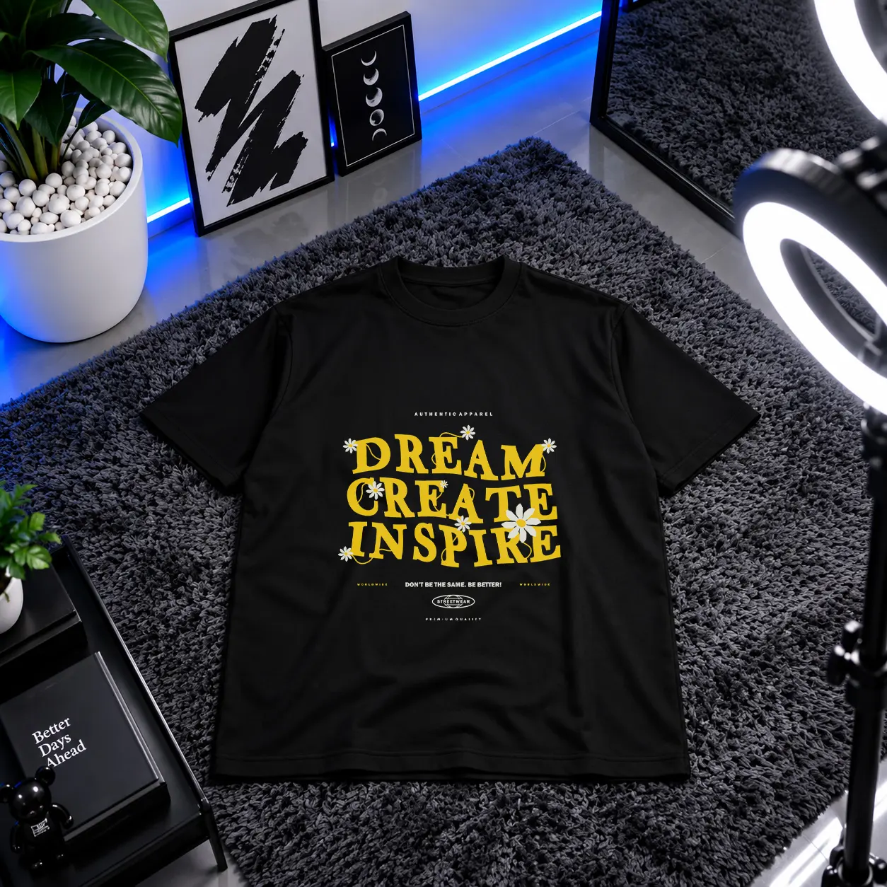 تیشرت نوشته Dream Create Inspire کد 28806