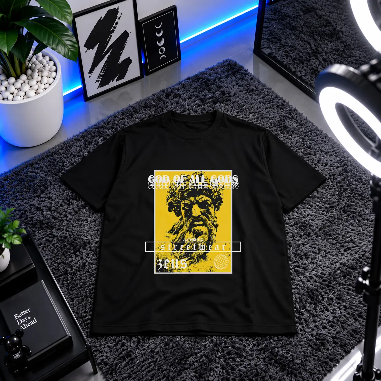 تیشرت خدای زئوس طرح God Of All Gods کد 28846