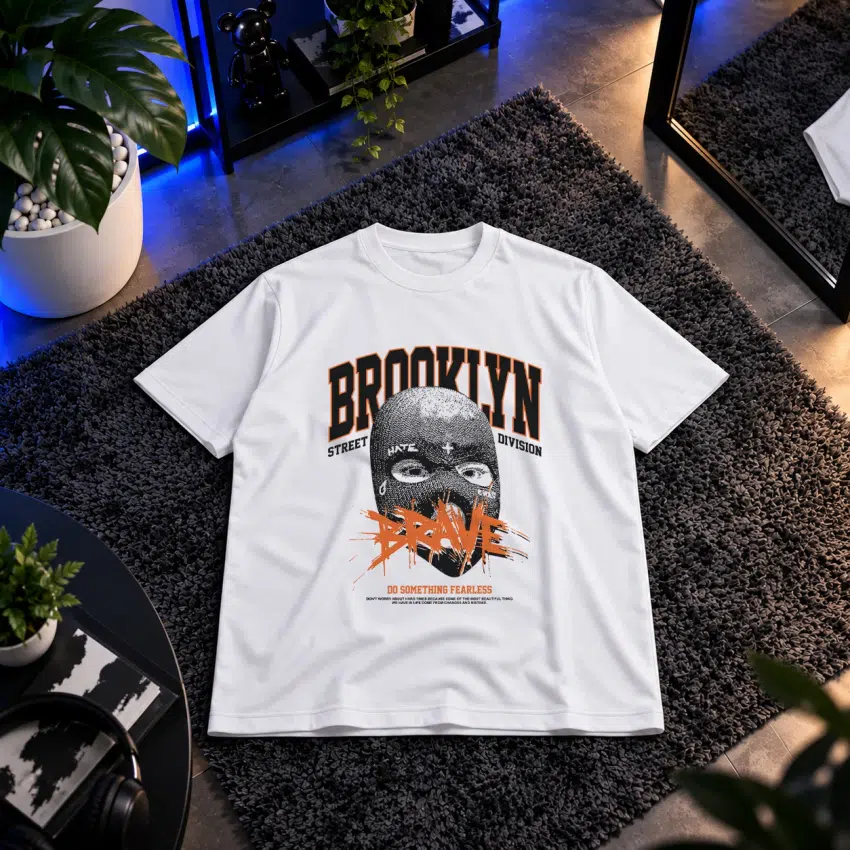 تیشرت طرح نقاب‌دار Brooklyn Brave