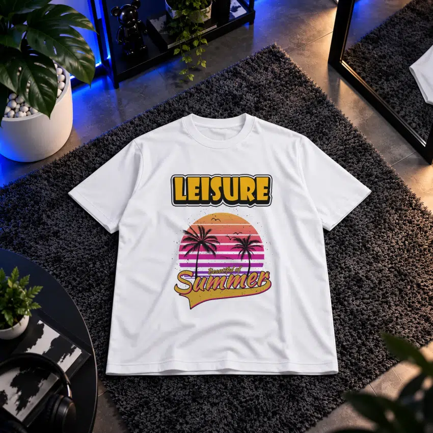 تیشرت طرح LEISURE