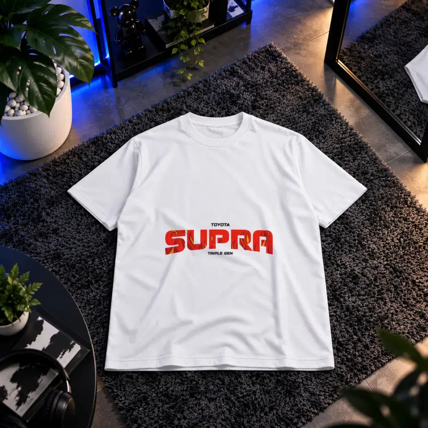 تیشرت طرح لوگوی Toyota Supra