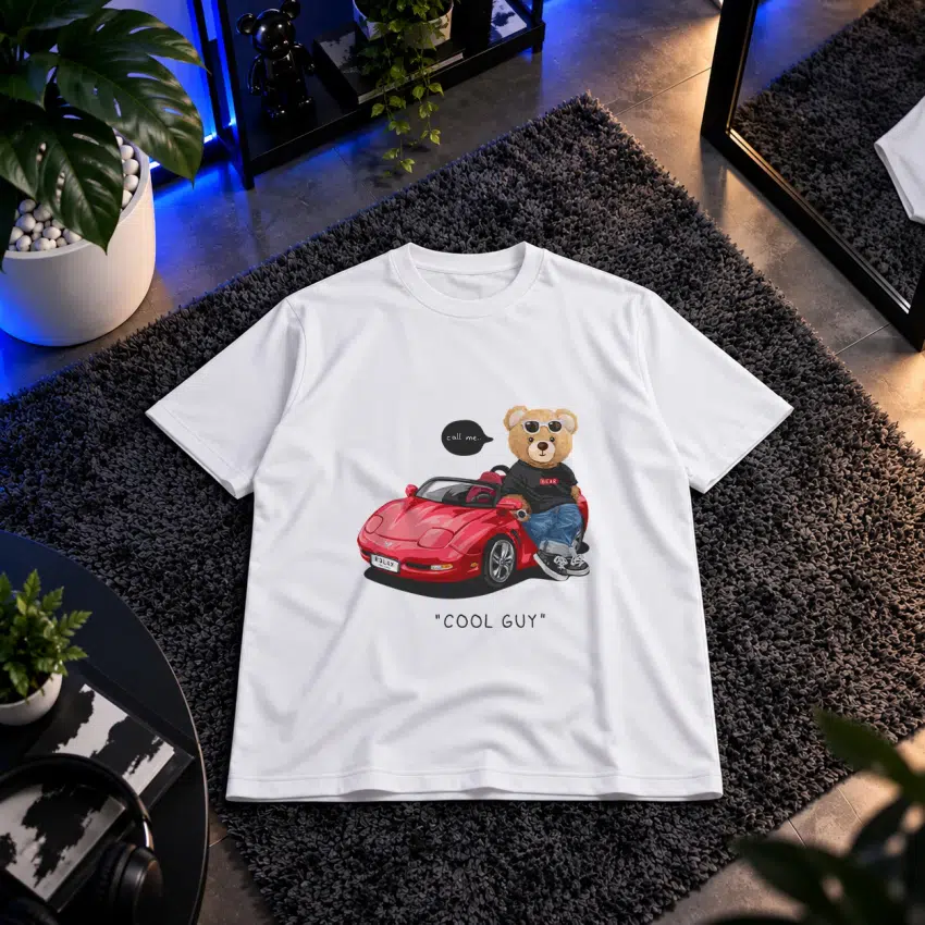 تیشرت طرح خرس Cool Guy