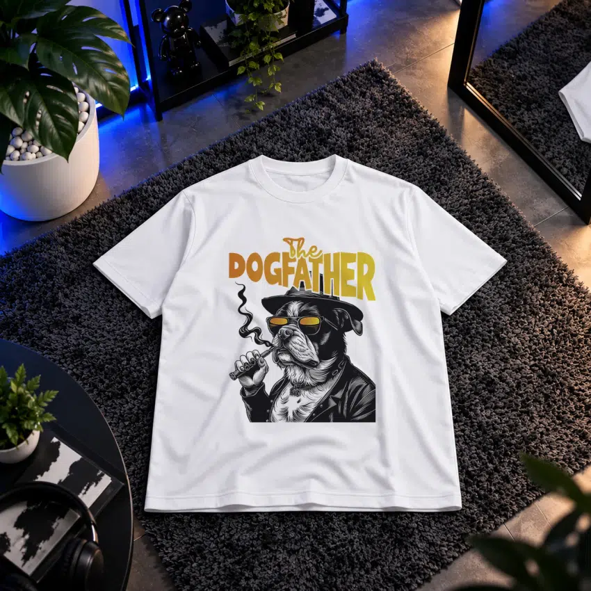 تیشرت طرح سگ گنگستری The Dogfather