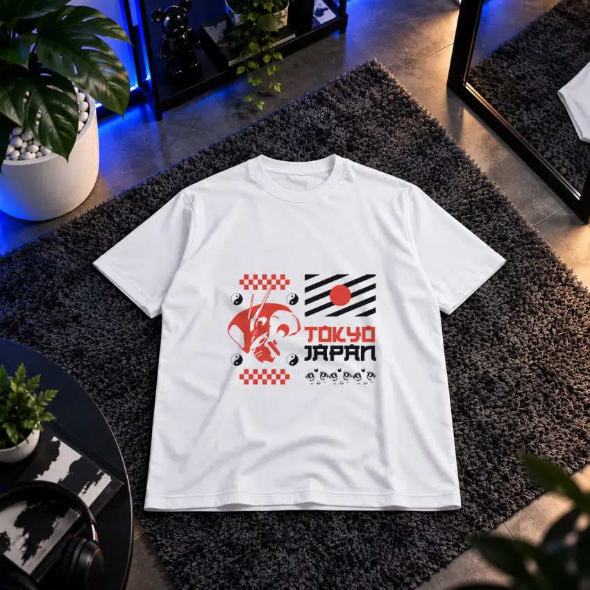 تیشرت طرح سامورایی Tokyo Japan