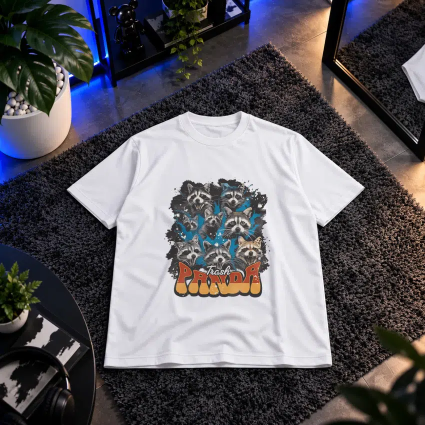 تیشرت طرح گروه راکون‌ها Trash Panda
