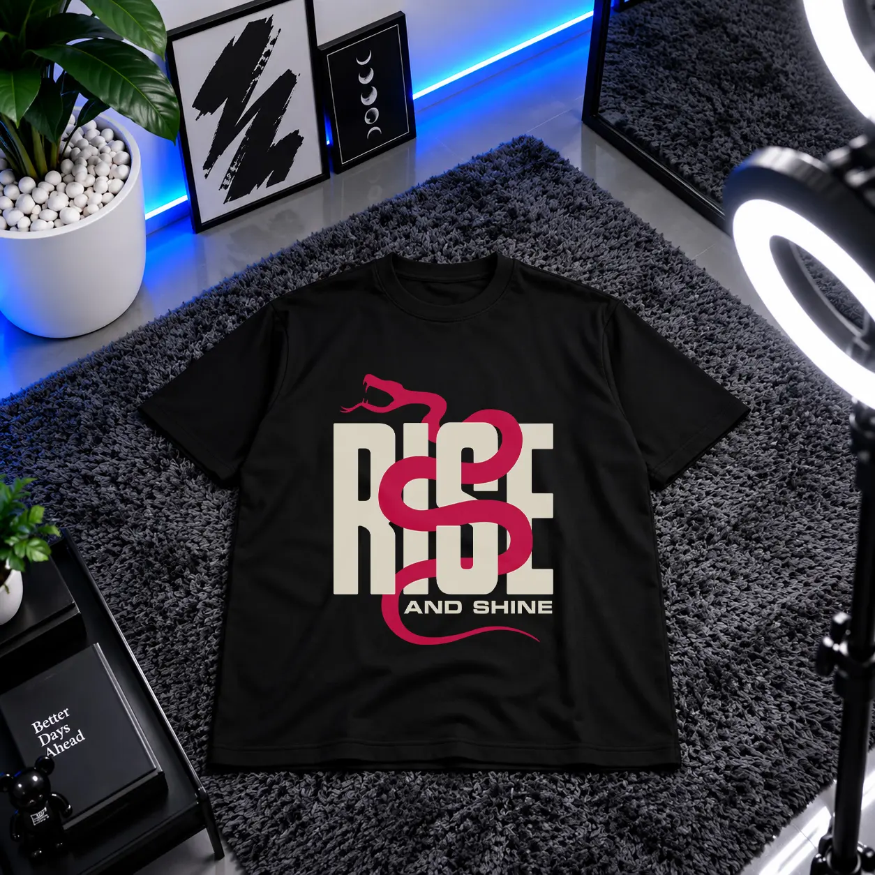 تیشرت انگیزشی طرح Rise And Shine کد 2976