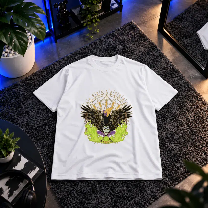 تیشرت طرح بال‌های Maleficent