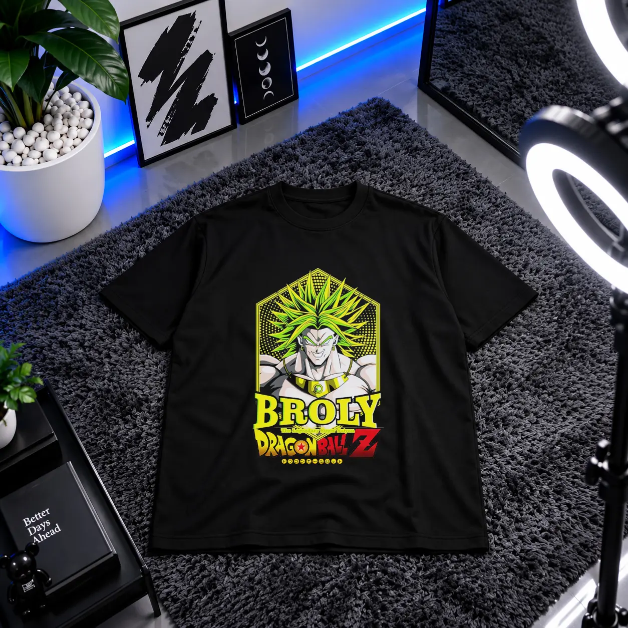 تیشرت انیمه دراگون بال طرح برولی (Broly) کد 3029