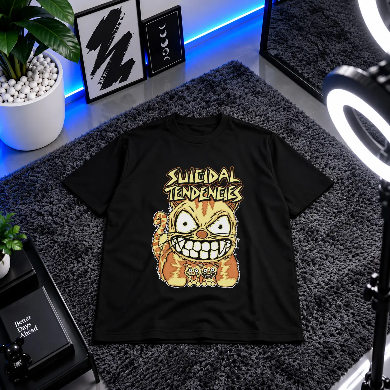 تیشرت گربه طرح Suicidal Tendencies کد 30341