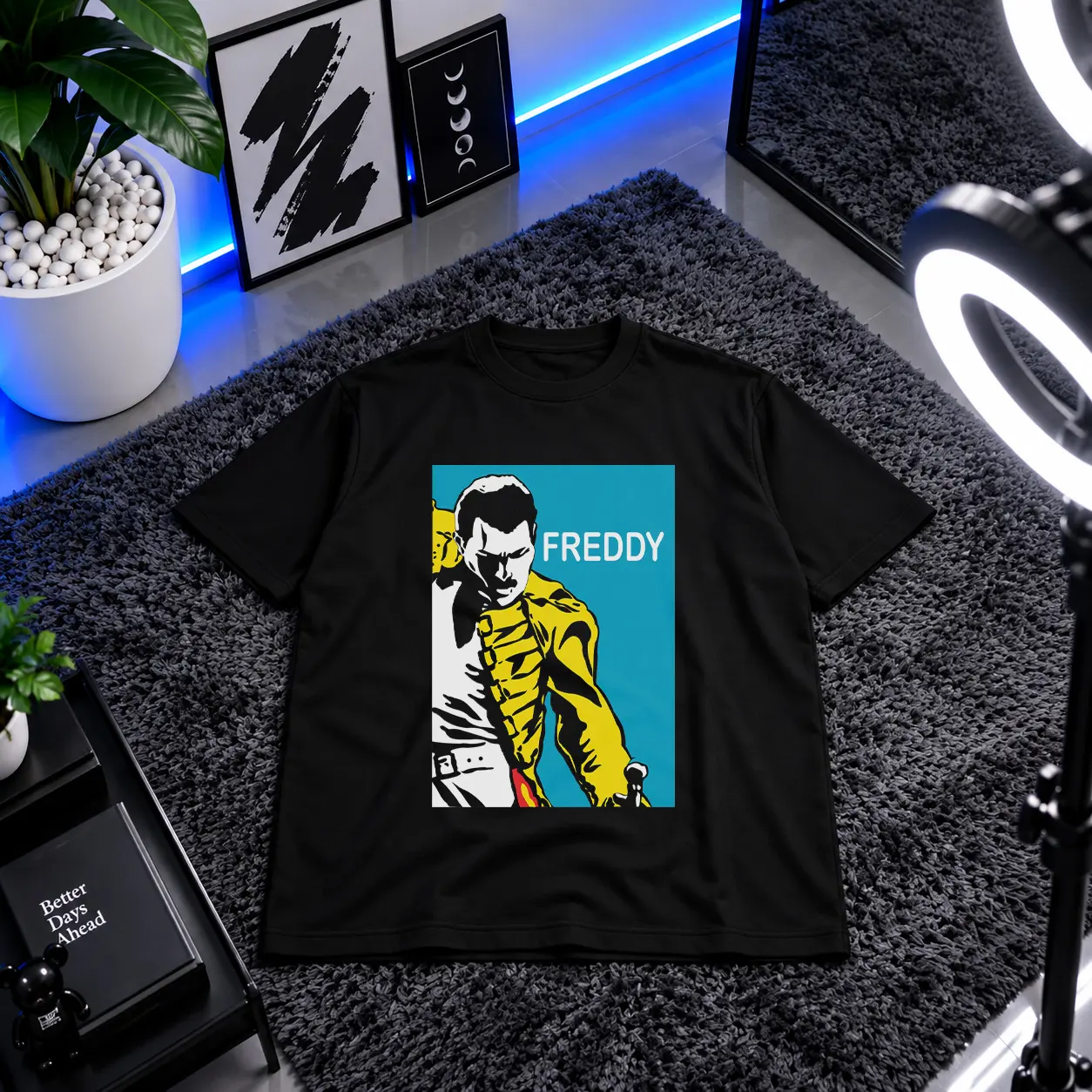 تیشرت فردی مرکوری طرح پاپ آرت (Freddie Mercury) کد 30580