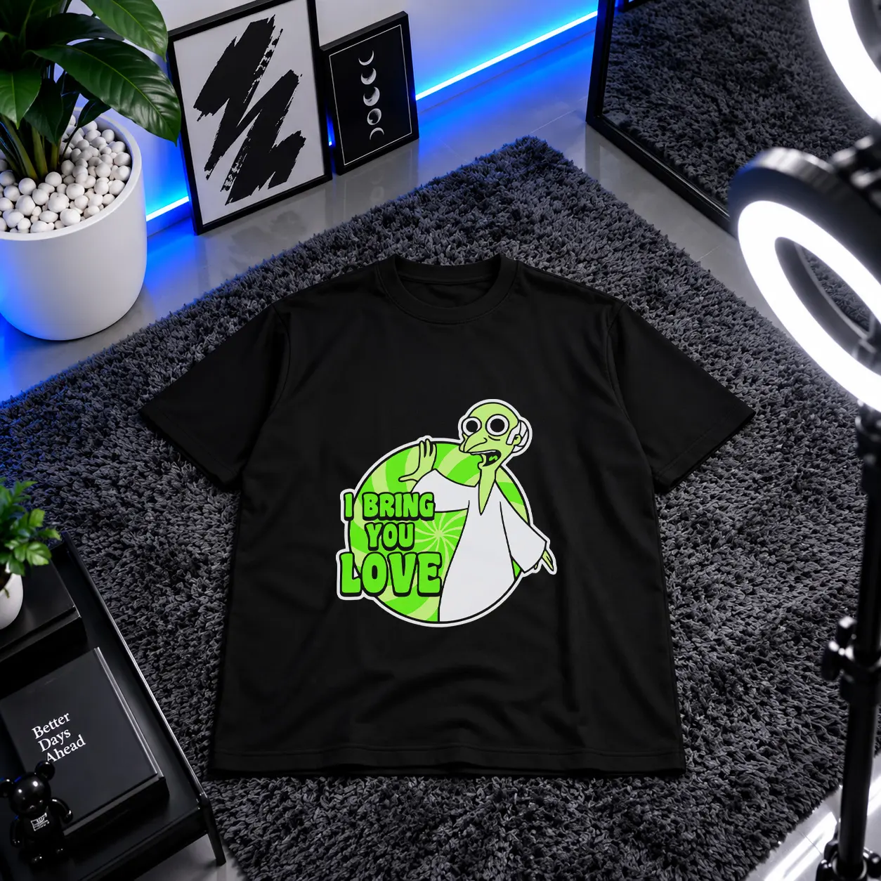 تیشرت سیمپسون‌ها طرح مستر برنز I Bring You Love کد 31046