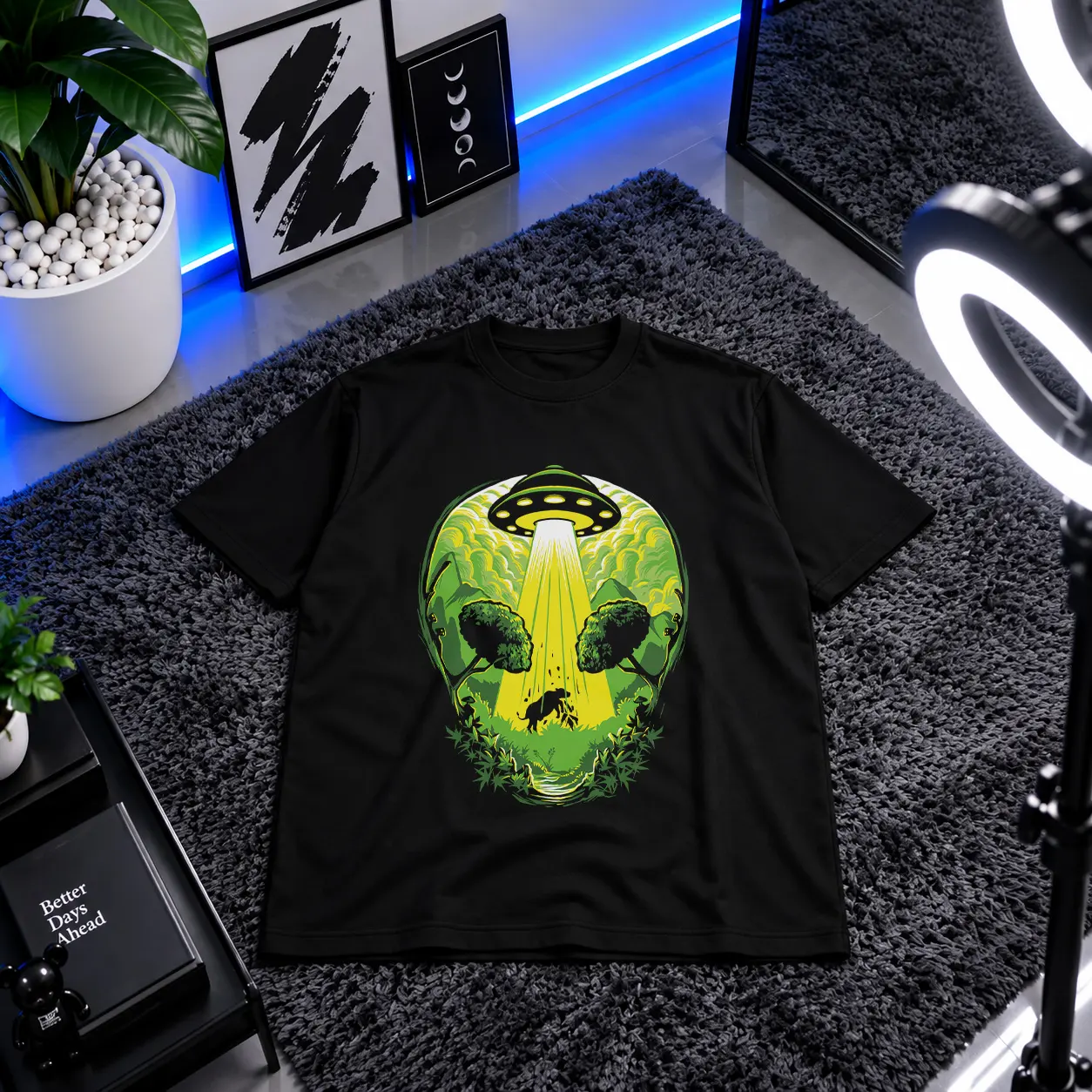 تیشرت بیگانه‌ها طرح ربایش گاو (Alien Abduction) کد 31119