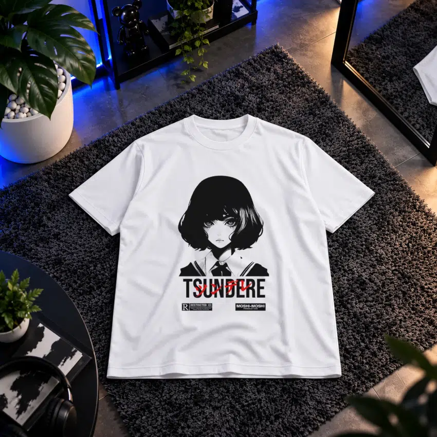 تیشرت طرح TSUNDERE RESTRICTED Rtcums MOSHI-MOSHI PRODUCTION