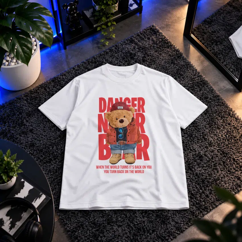 تیشرت طرح خرس عروسکی سرکش Danger