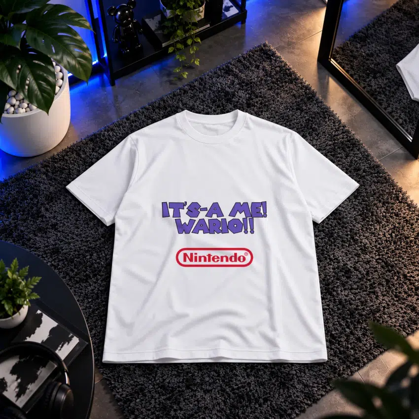 تیشرت نوشته It’s-a Me Wario نینتندو کد 31525
