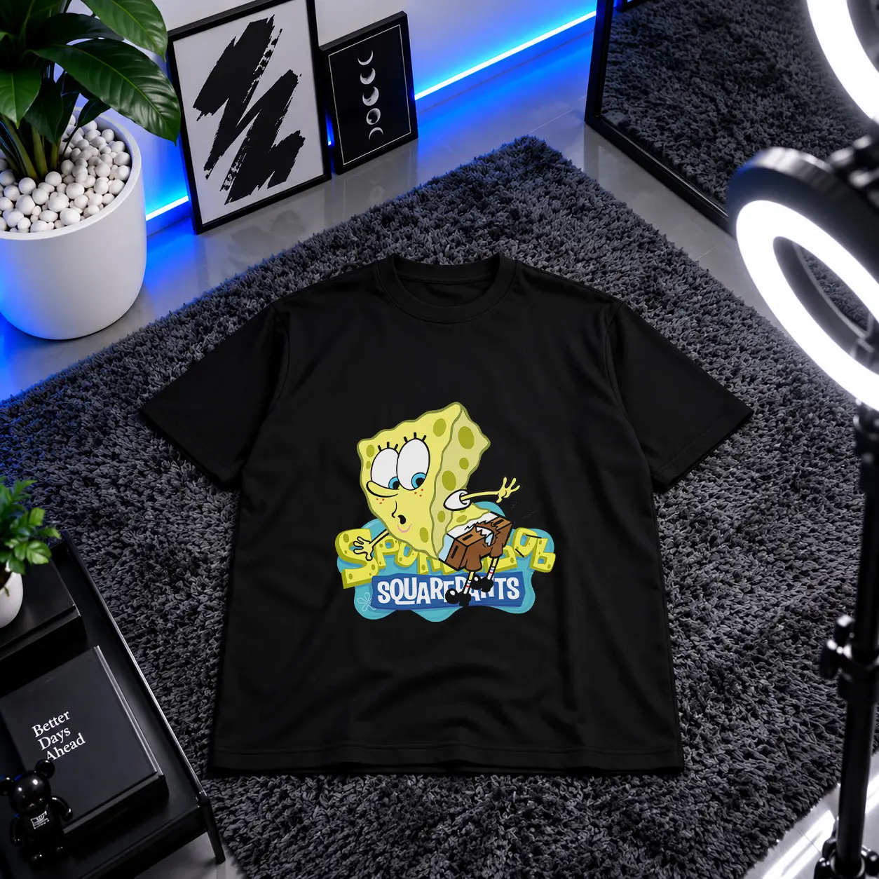 تیشرت باب اسفنجی طرح بستنی (SpongeBob) کد 31895