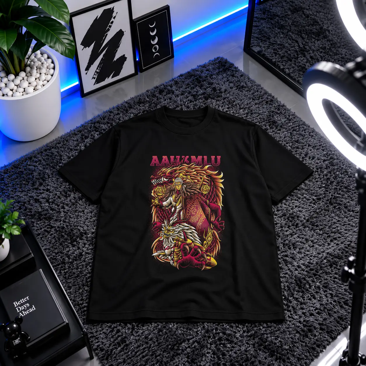 تیشرت هانومان طرح اسطوره‌ای (Hanuman) کد 32107