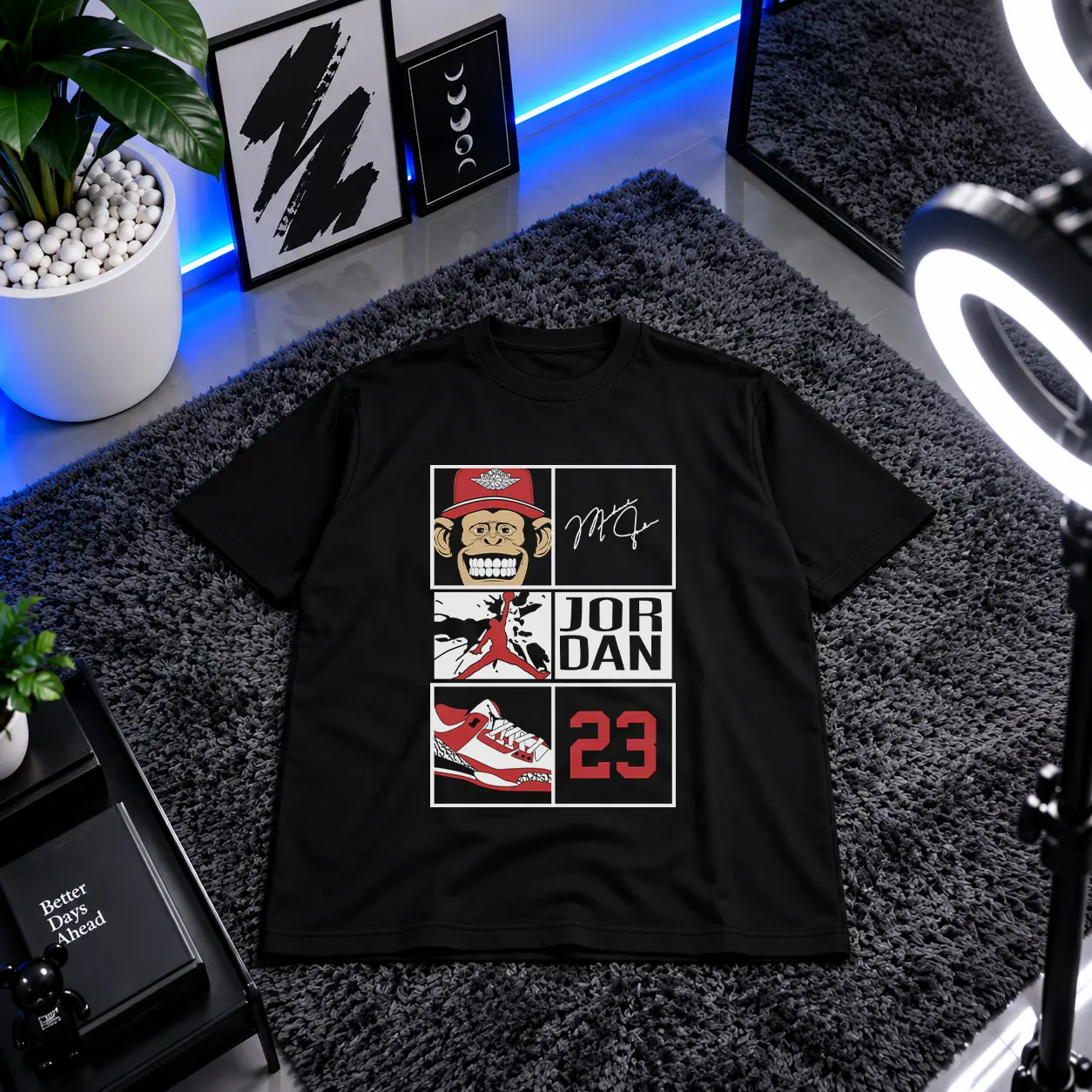 تیشرت ایر جردن طرح شماره ۲۳ (Air Jordan) کد 32123