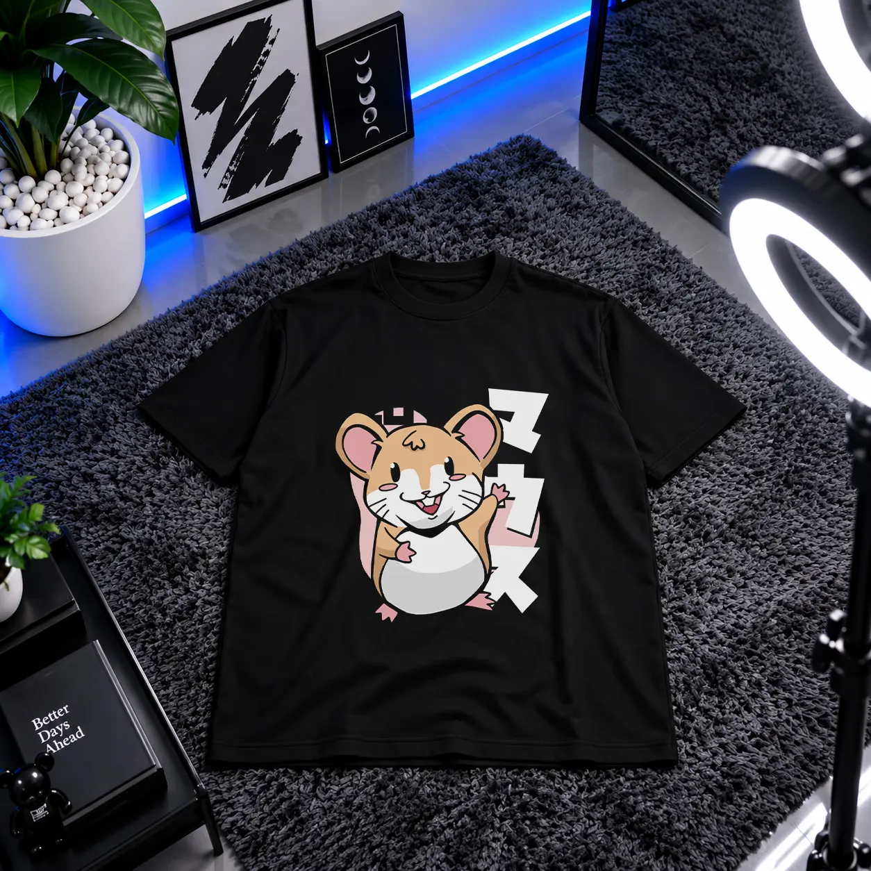تیشرت همستر کارتونی طرح Kawaii کد 32199