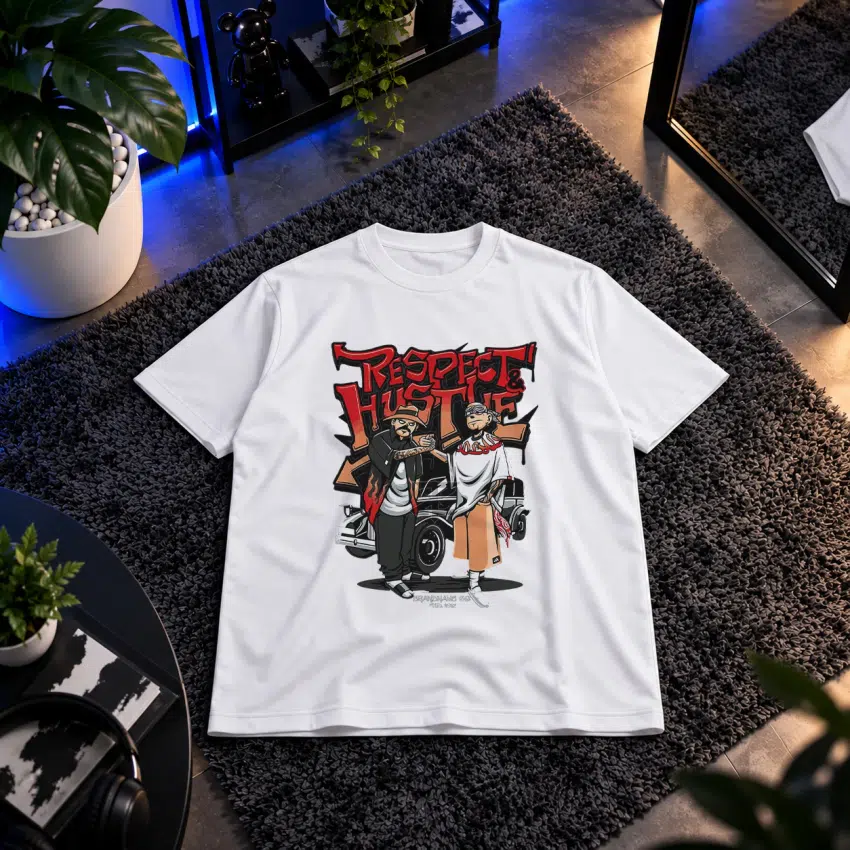 تیشرت استریت‌ویر طرح Respect Hustle
