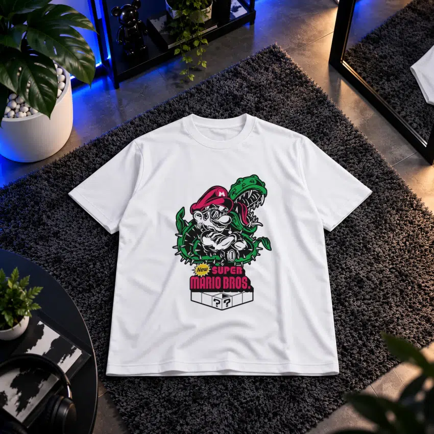 تیشرت جمجمه قارچ‌خور سوپر ماریو طرح Super Mario Bros