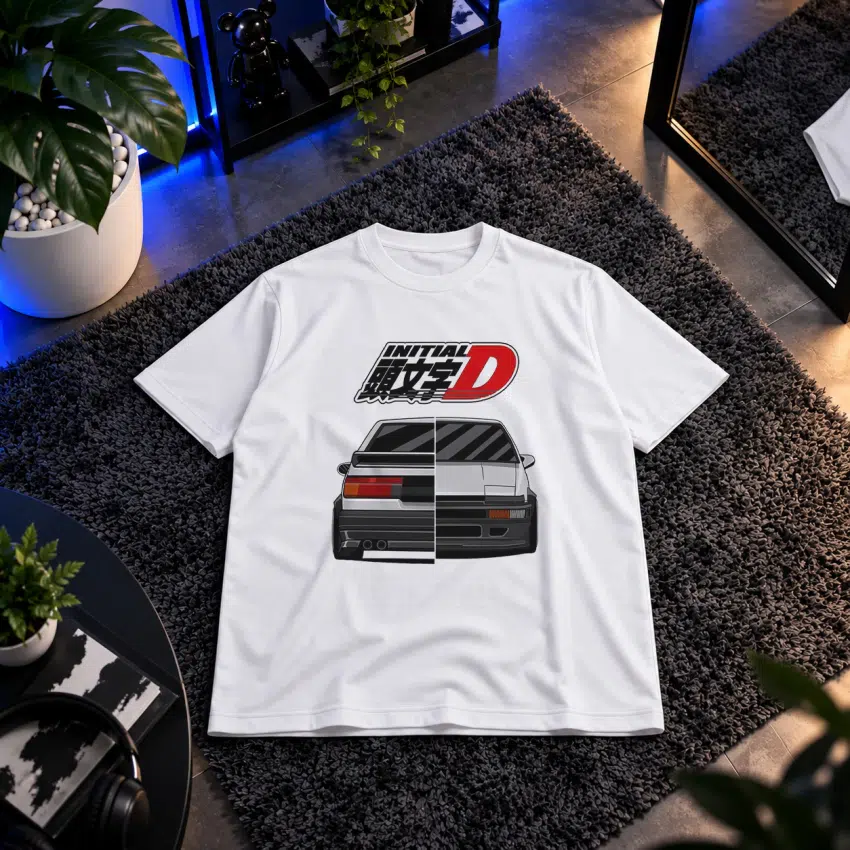 تیشرت ماشین ژاپنی طرح اینیشیال دی (Initial D)