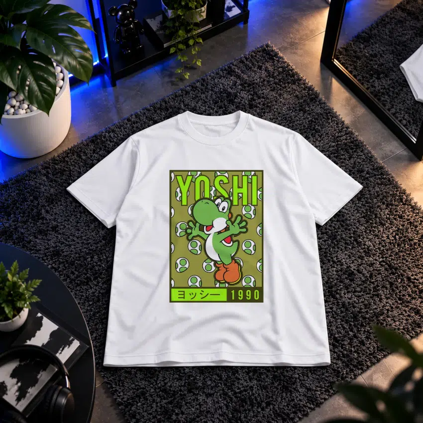 تیشرت سوپر ماریو طرح یوشی سبز (Yoshi)