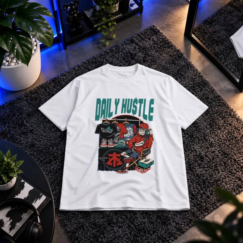تیشرت استریت‌ویر طرح Daily Hustle