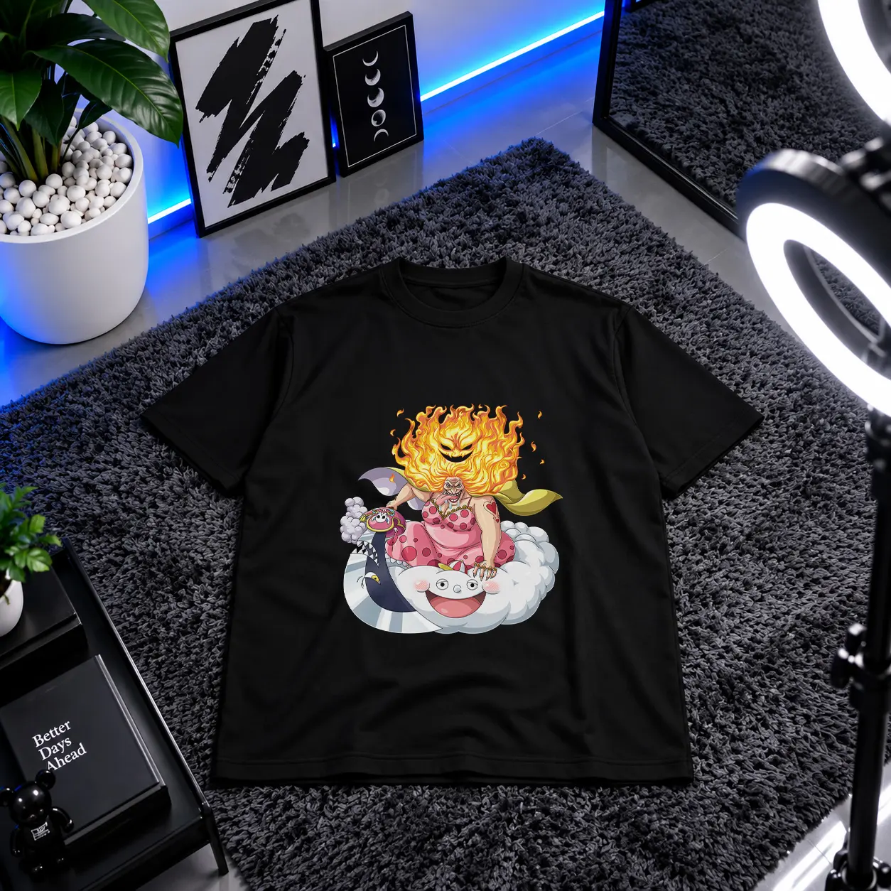 تیشرت انیمه وان پیس طرح بیگ مام (Big Mom) کد 3704