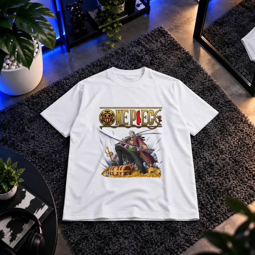 تیشرت انیمه وان پیس طرح رورونوا زورو (Zoro)