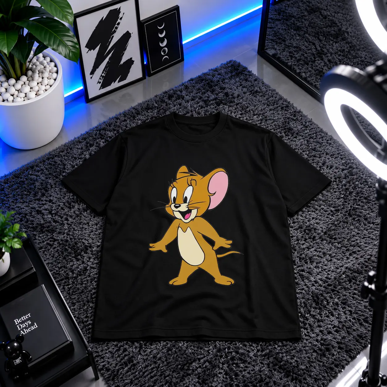 تیشرت تام و جری طرح جری موس (Jerry) کد 3791