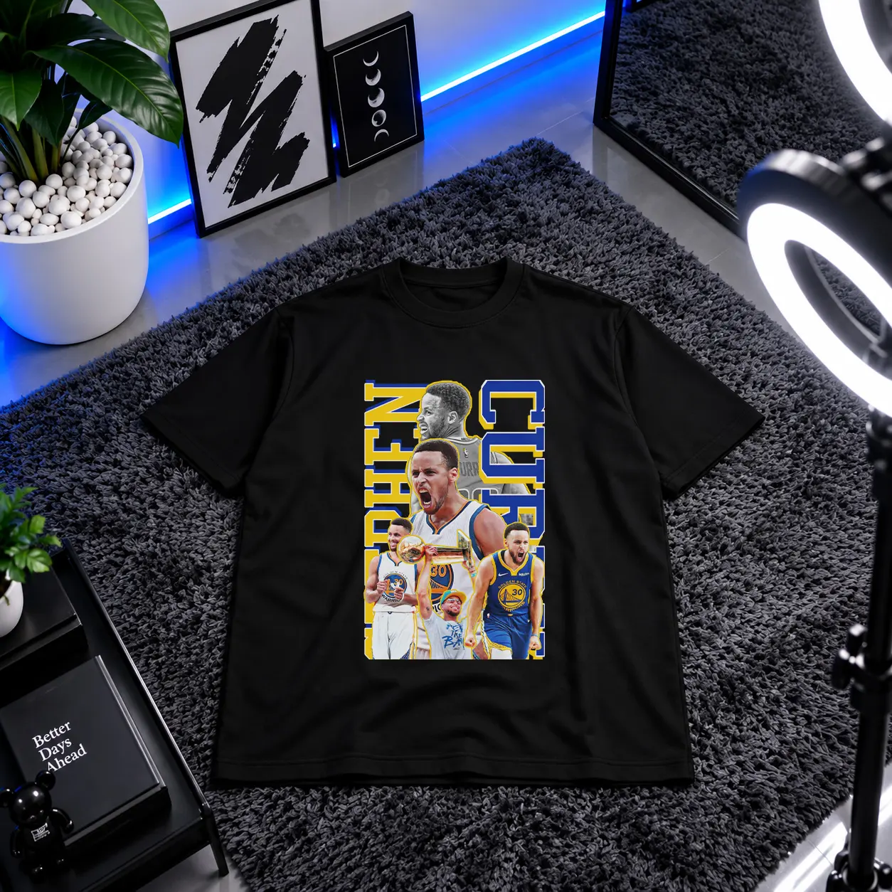 تیشرت بسکتبال استفن کری طرح گلدن استیت (Stephen Curry) کد 3792