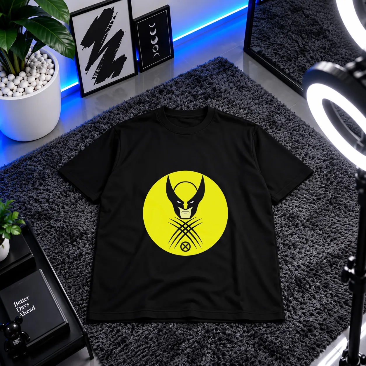 تیشرت مارول طرح ولورین مینیمال (Wolverine) کد 4125