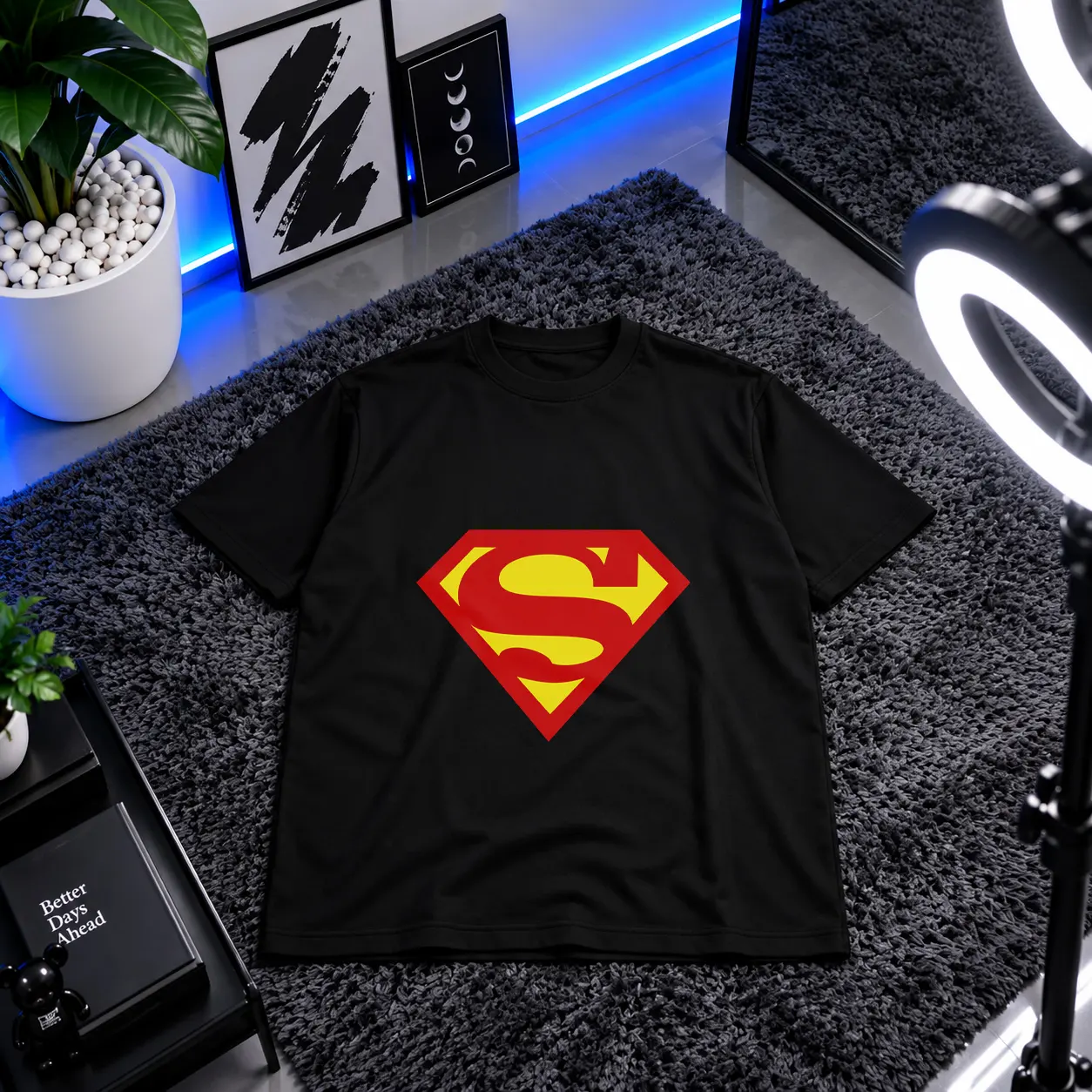 تیشرت دی‌سی طرح لوگوی سوپرمن (Superman) کد 4214