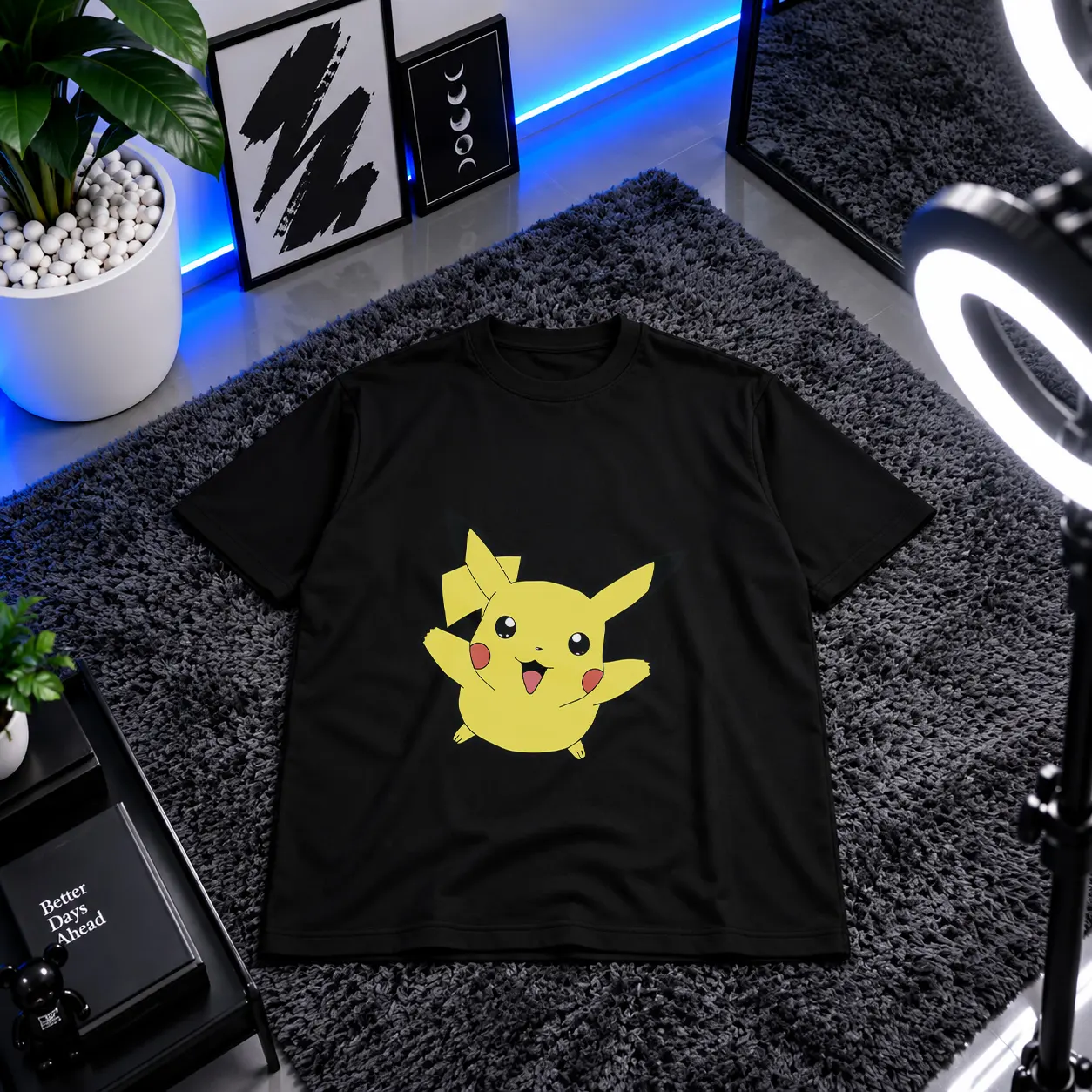 تیشرت پوکمون طرح پیکاچو کیوت (Pikachu) کد 4467