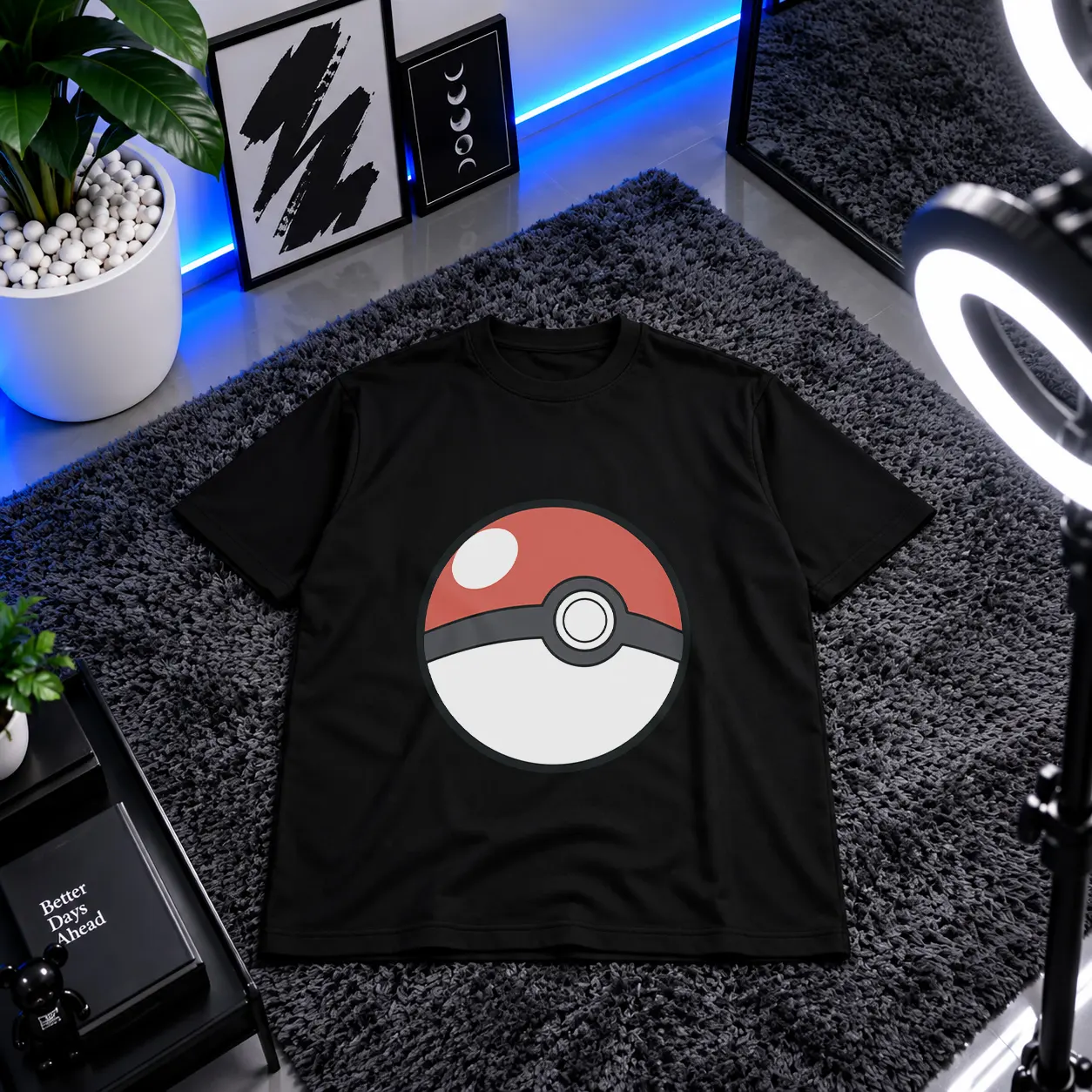 تیشرت پوکمون طرح پوکبال (Poké Ball) کد 4472