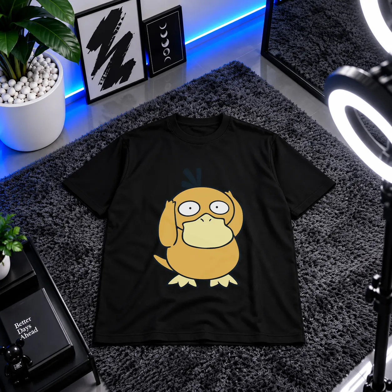 تیشرت پوکمون طرح سایداک (Psyduck) کد 4487