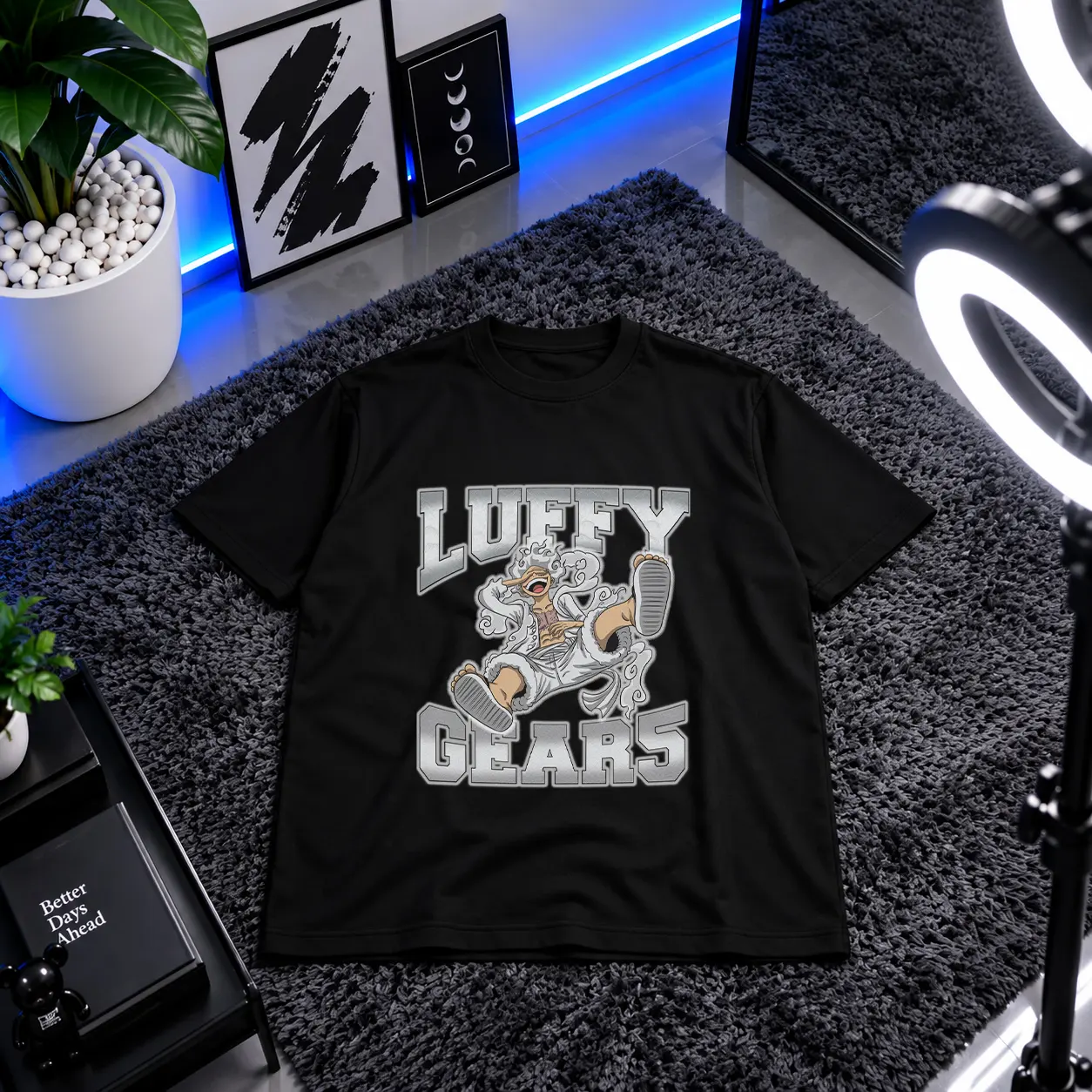 تیشرت انیمه وان پیس طرح Luffy Gears (Luffy) کد 4996