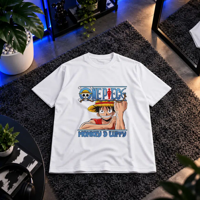 تیشرت انیمه وان پیس طرح مانکی دی لوفی (Monkey D. Luffy)